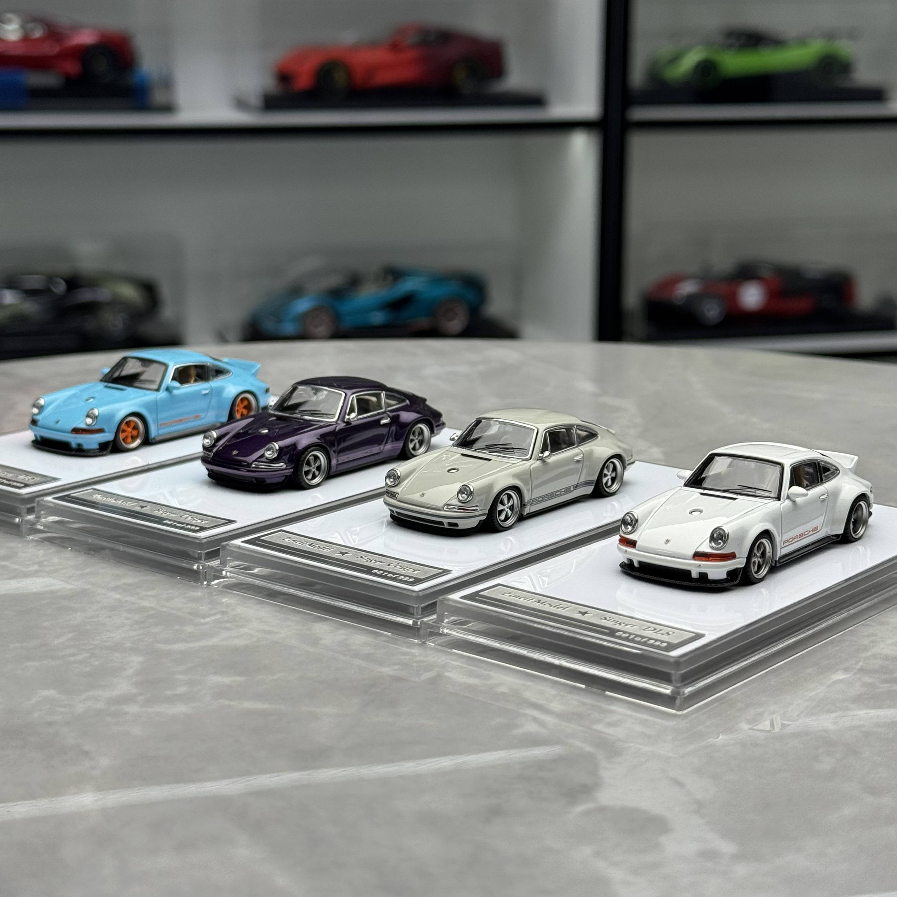 ZM Zincit 1:64 保时捷911 964 singer Coupe DLS 合金汽车模型