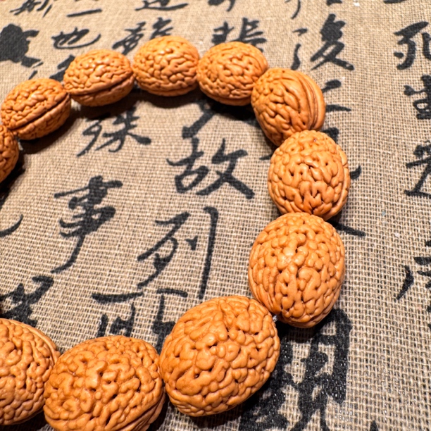 核流文玩精品桃核手串钱袋子