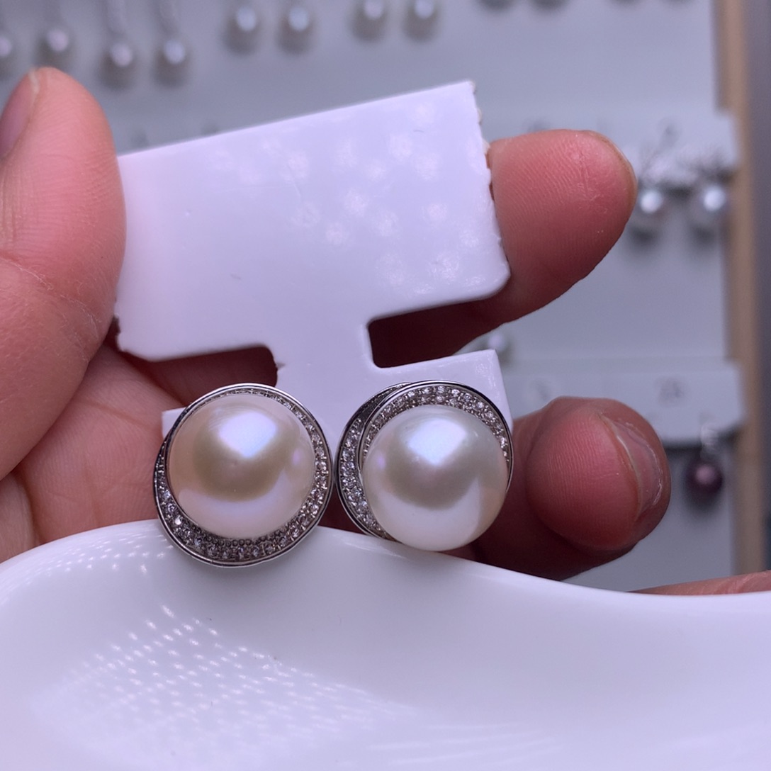 未镶嵌耳饰淡水珍珠