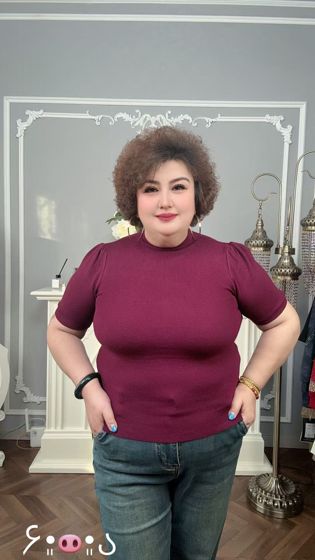 秋季新款胖MM修身显瘦半高领中袖百搭针织打底衫上衣