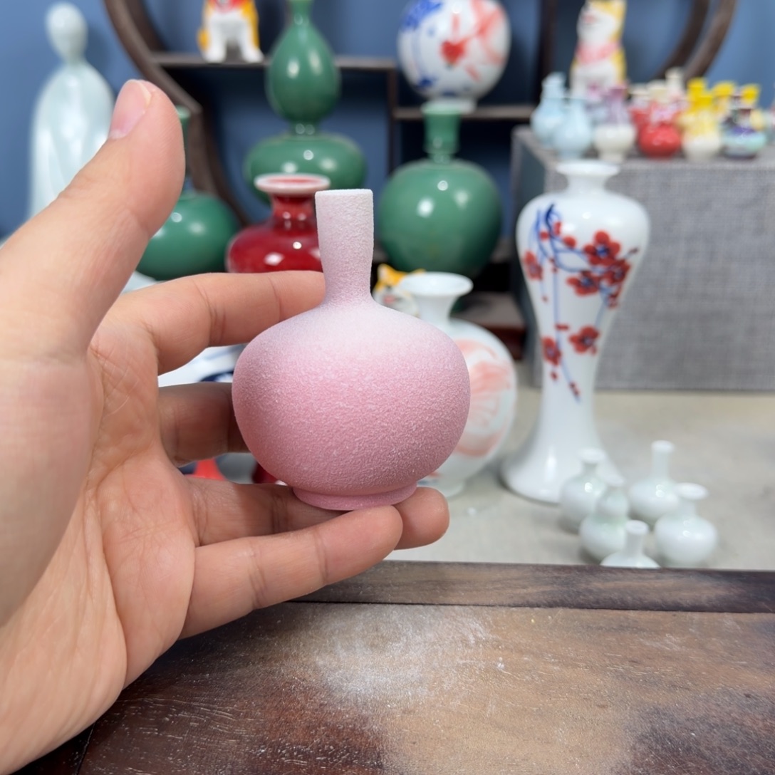 陶瓷手工小花器摆件