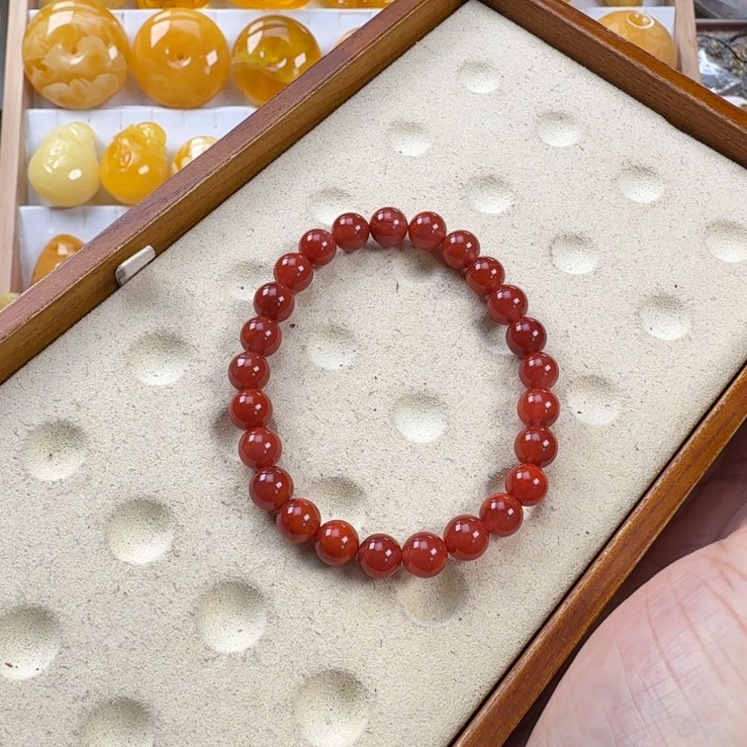南红玛瑙未镶嵌手链南红