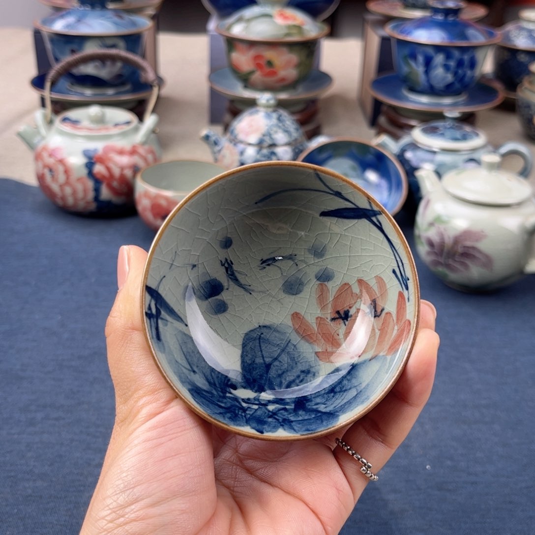 杯景德镇手绘手工茶具