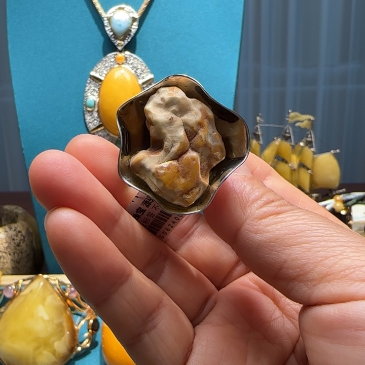 琥珀未镶嵌手链波兰设计款琥珀蜜蜡