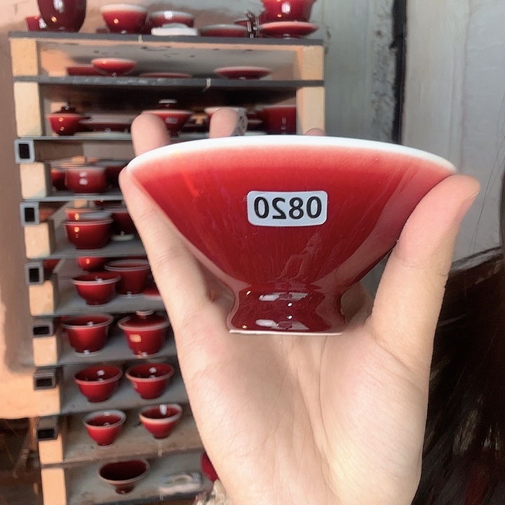 瓷片景德镇郎红陶瓷