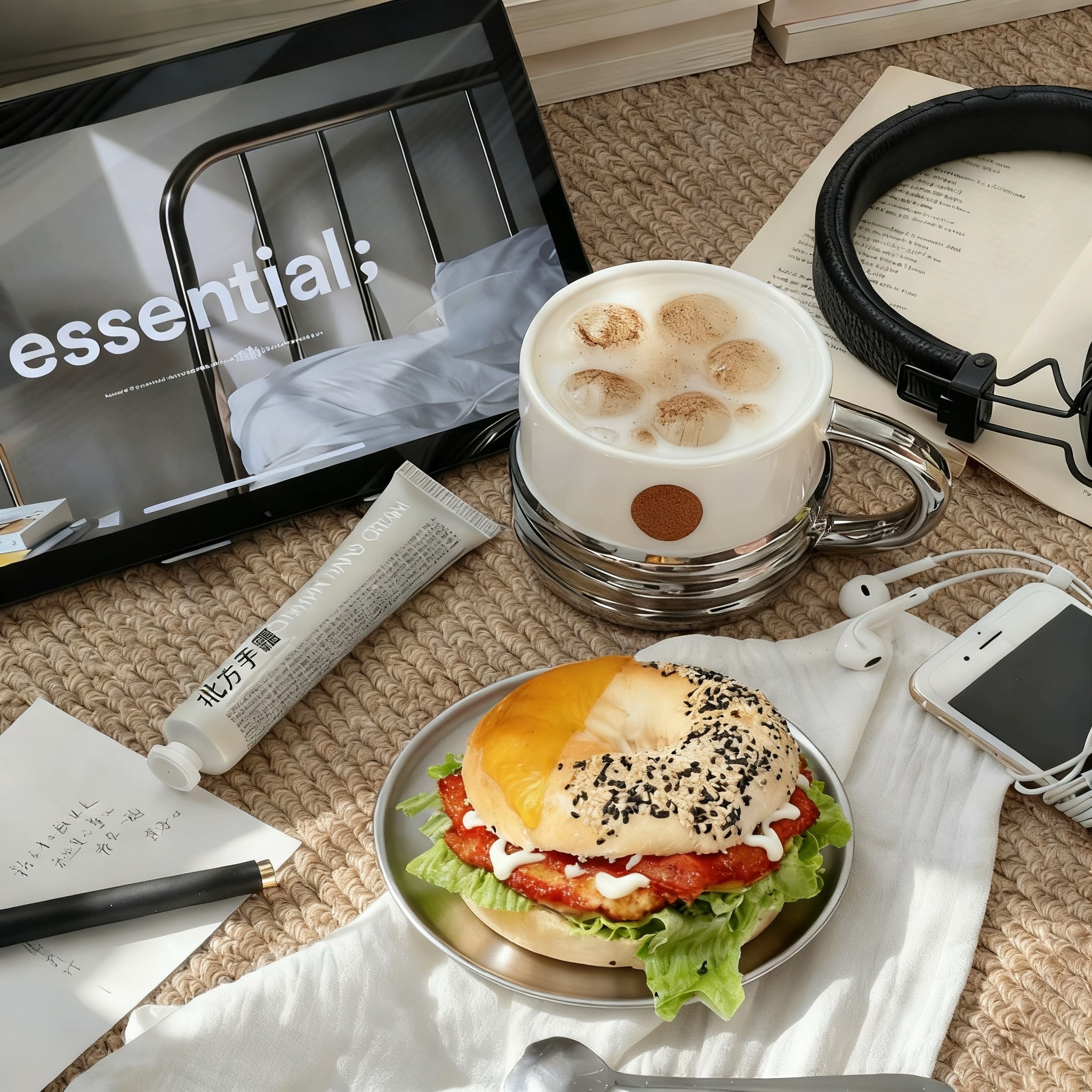 鸡肉芝士贝果(当日烤制 新鲜出炉)