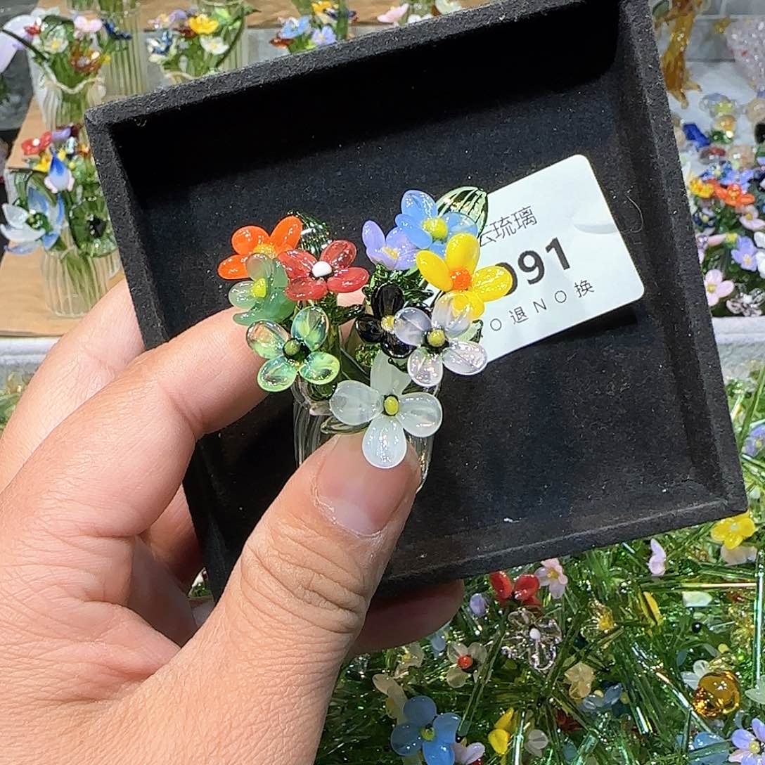 琉璃手工艺品991插花