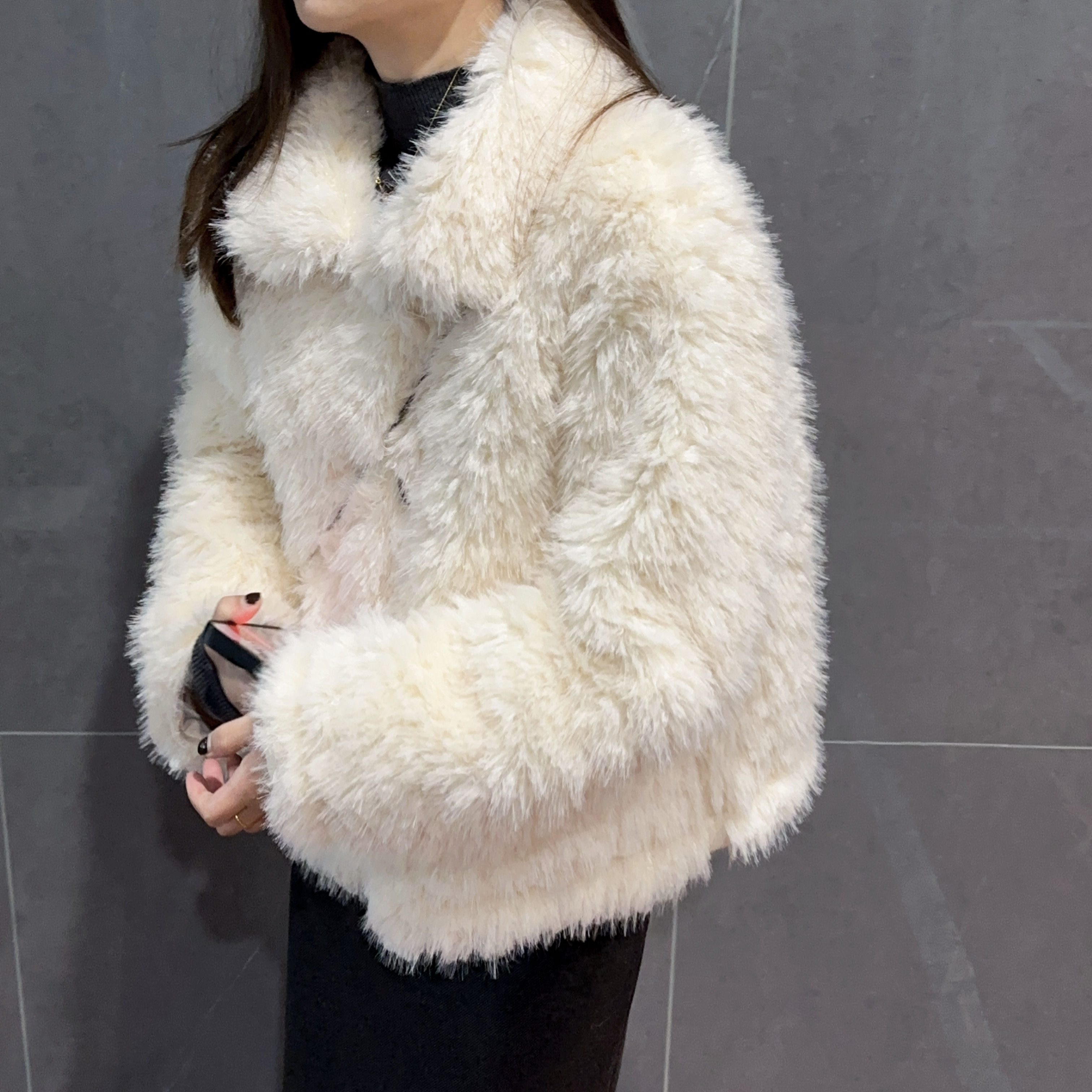 2516高级感软糯毛毛外套