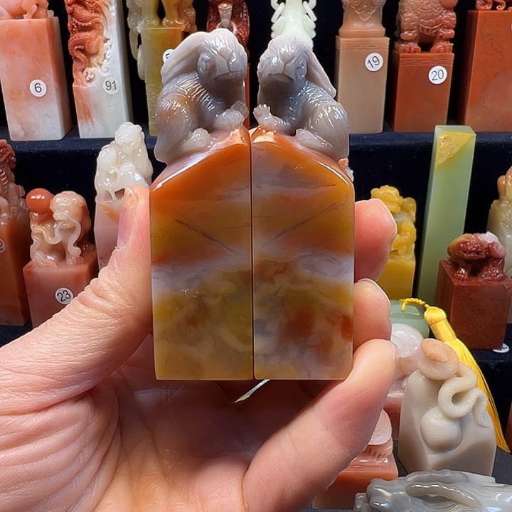 寿山石印石寿山石手工雕刻