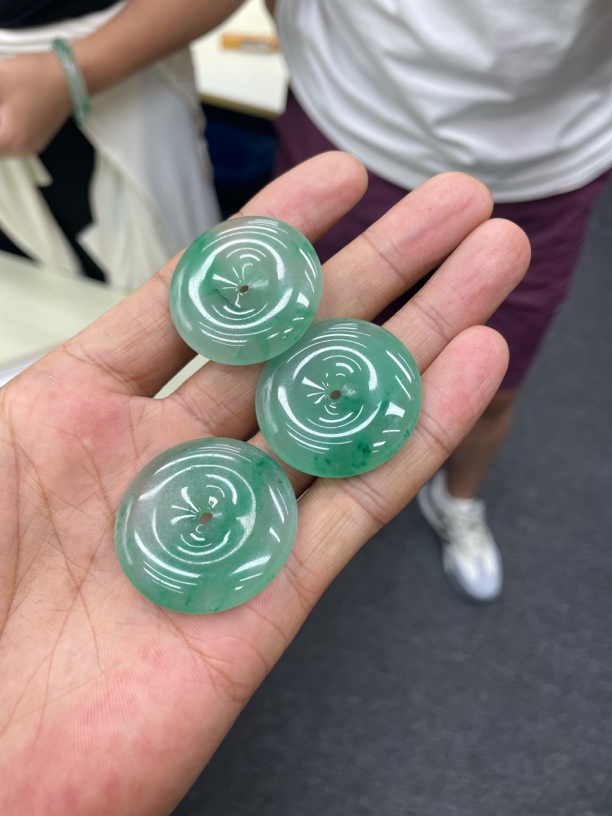 非洲翡翠平安扣吊坠