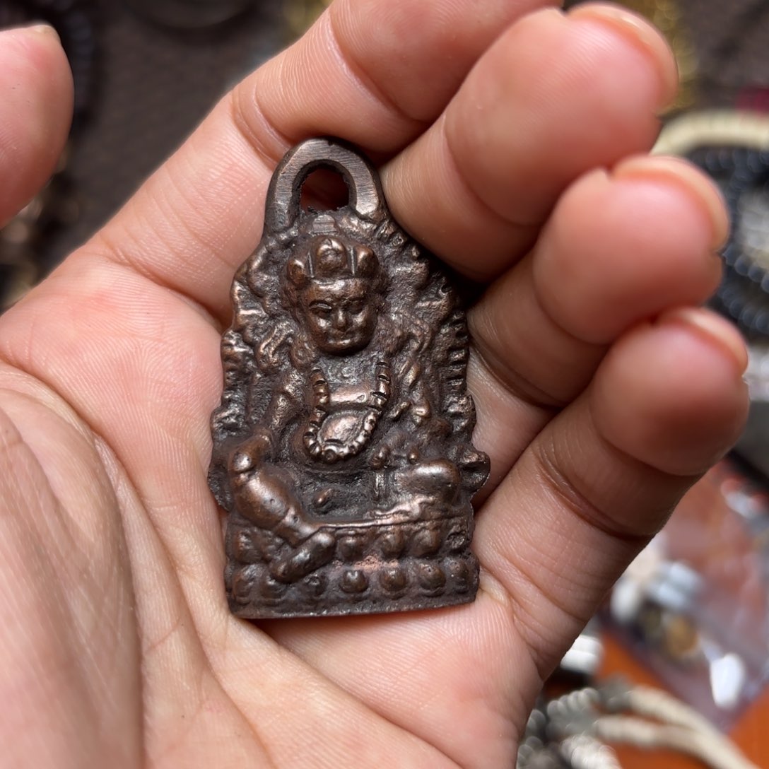 铜星月菩提吊坠项链