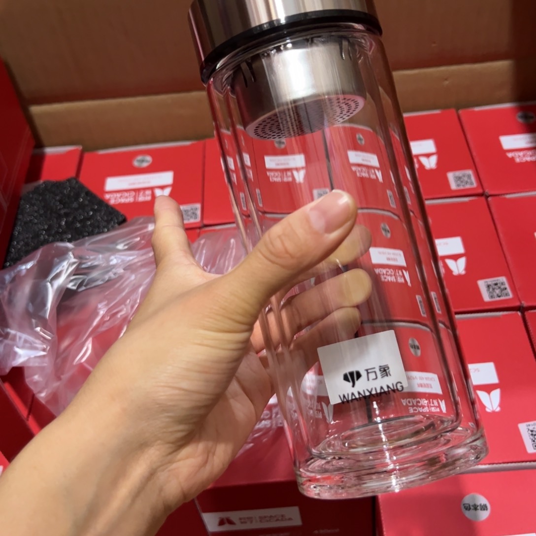 万象时空知了v929玻璃杯430玻璃杯➕杯套