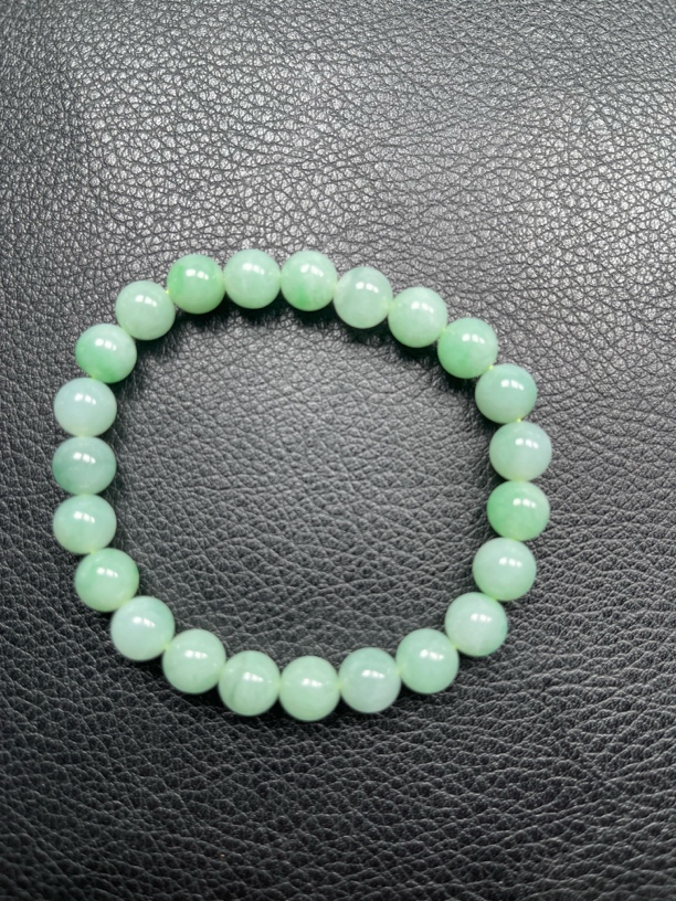 天然缅甸翡翠圆珠卡8mm