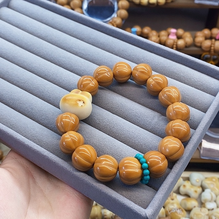 把件猴头核桃亮面南瓜设计款