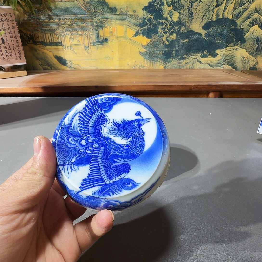 ****玉泥塑盖置手工手绘