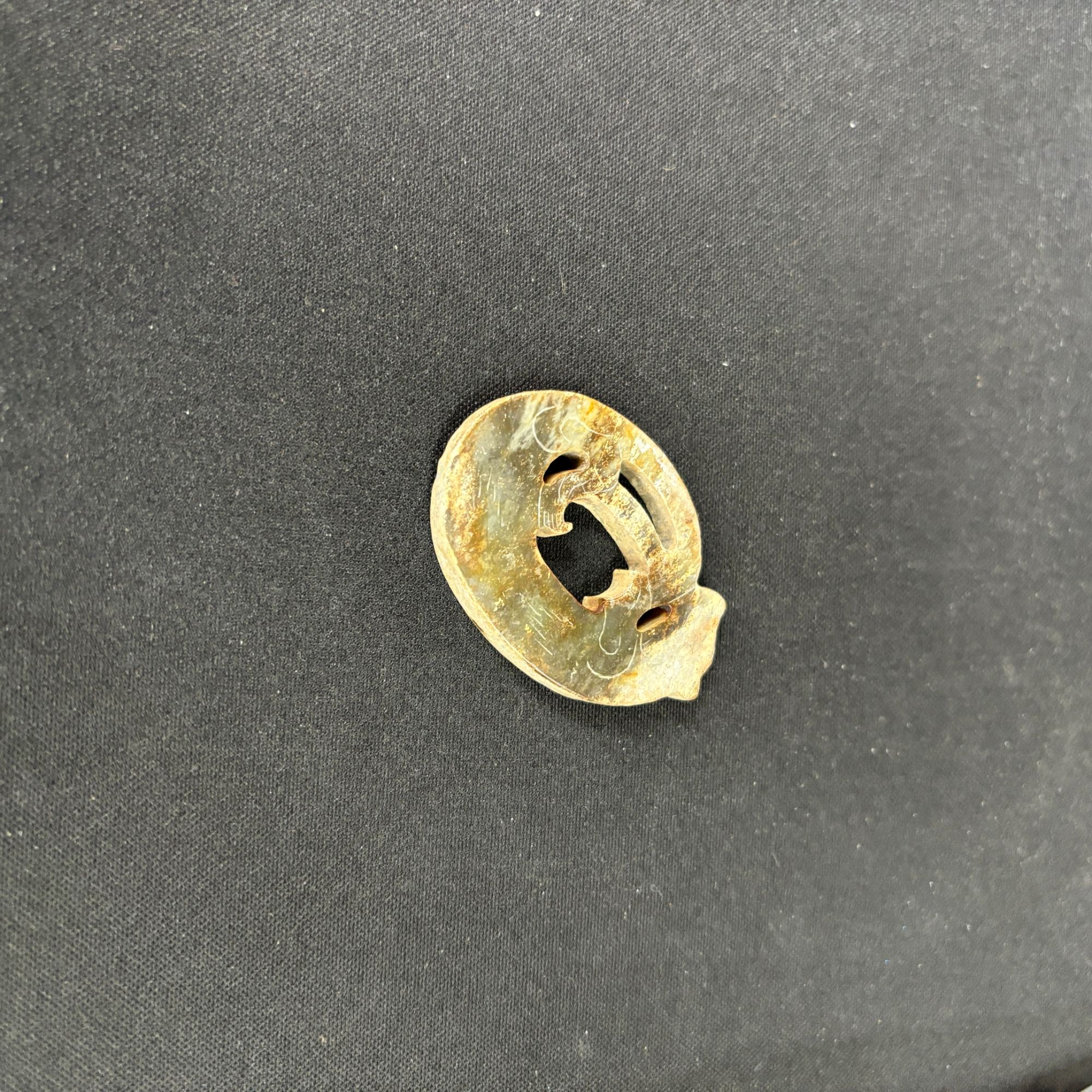 明代和田玉龙纹佩-NX