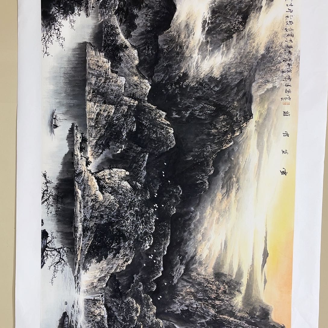 精***舍国画黎俸禄180/100水墨山水