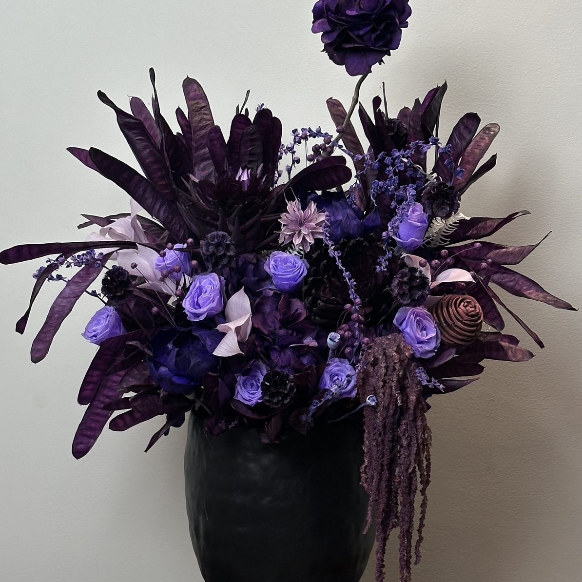 永生花干花混搭花束适合办公室居家卧室客厅装饰摆件