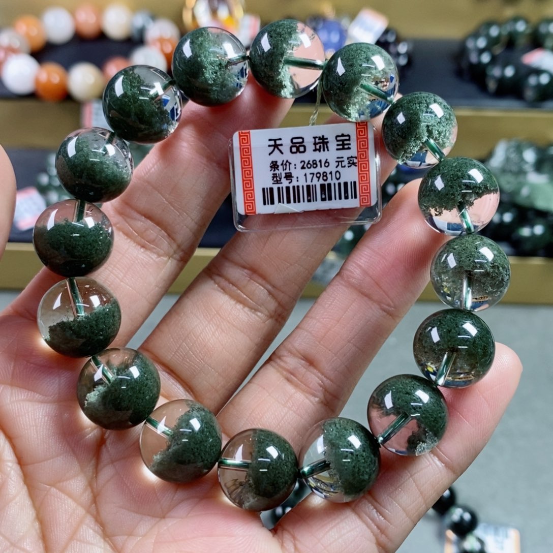 水晶手链未镶嵌绿幽灵手链179810