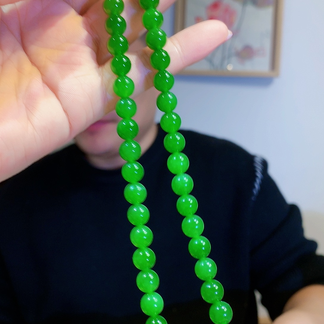 和田玉（碧玉）颈饰未镶嵌