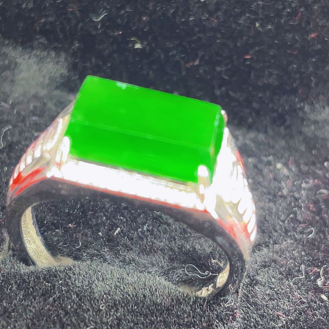 翡翠吊坠(不含链)银S925镶嵌