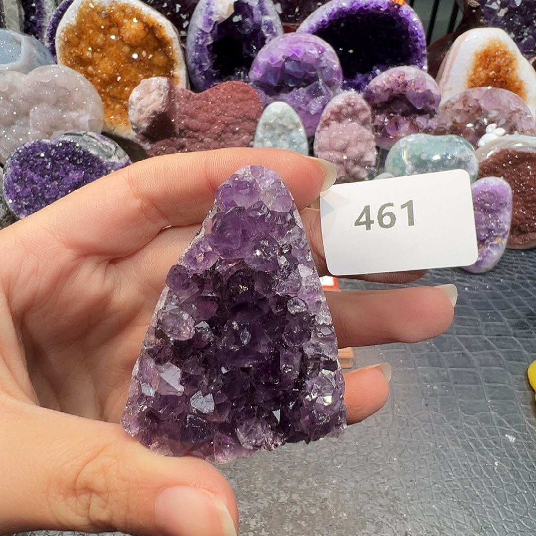 珠宝半成品紫晶未镶嵌