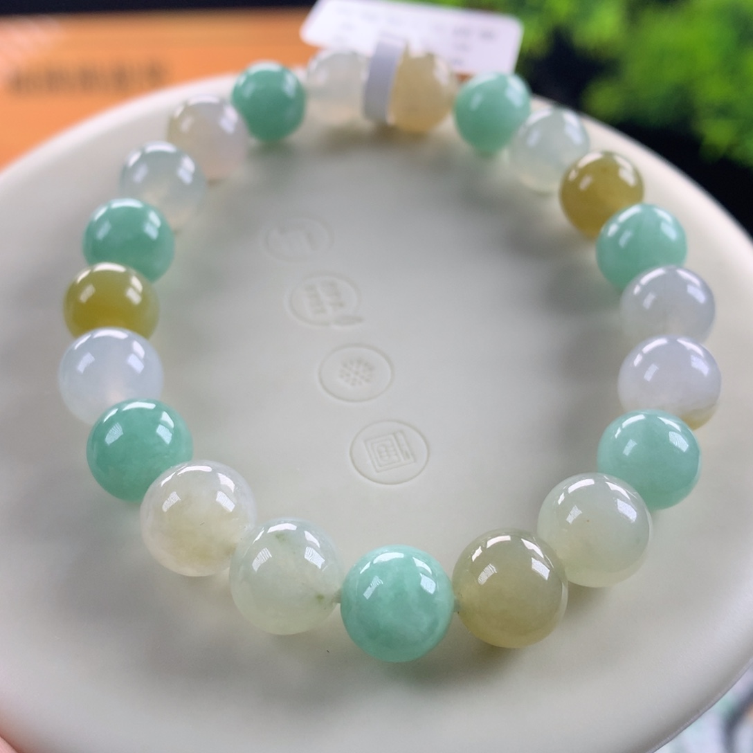 翡翠未镶嵌手链卡8.8