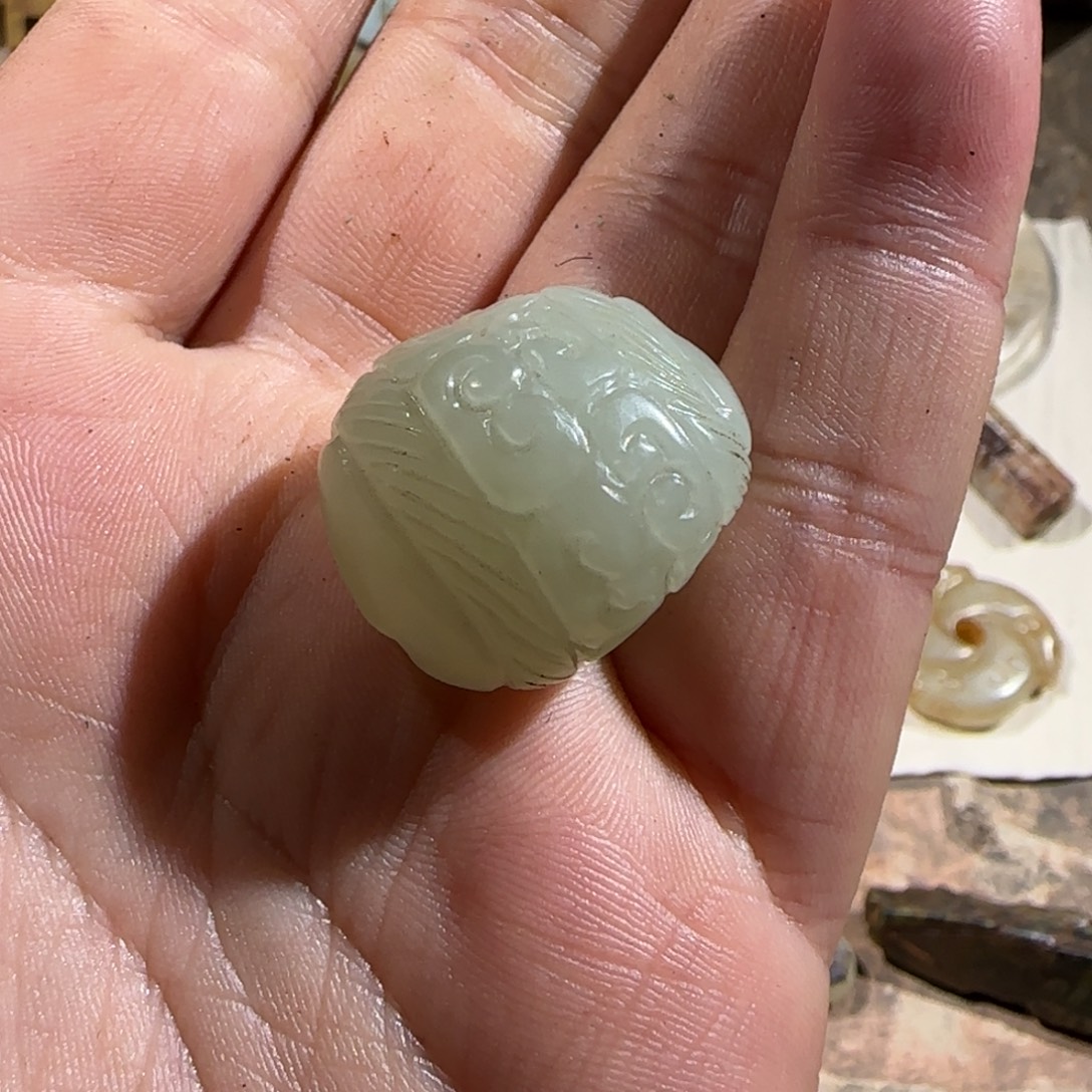 心***心和田玉未镶嵌颈饰