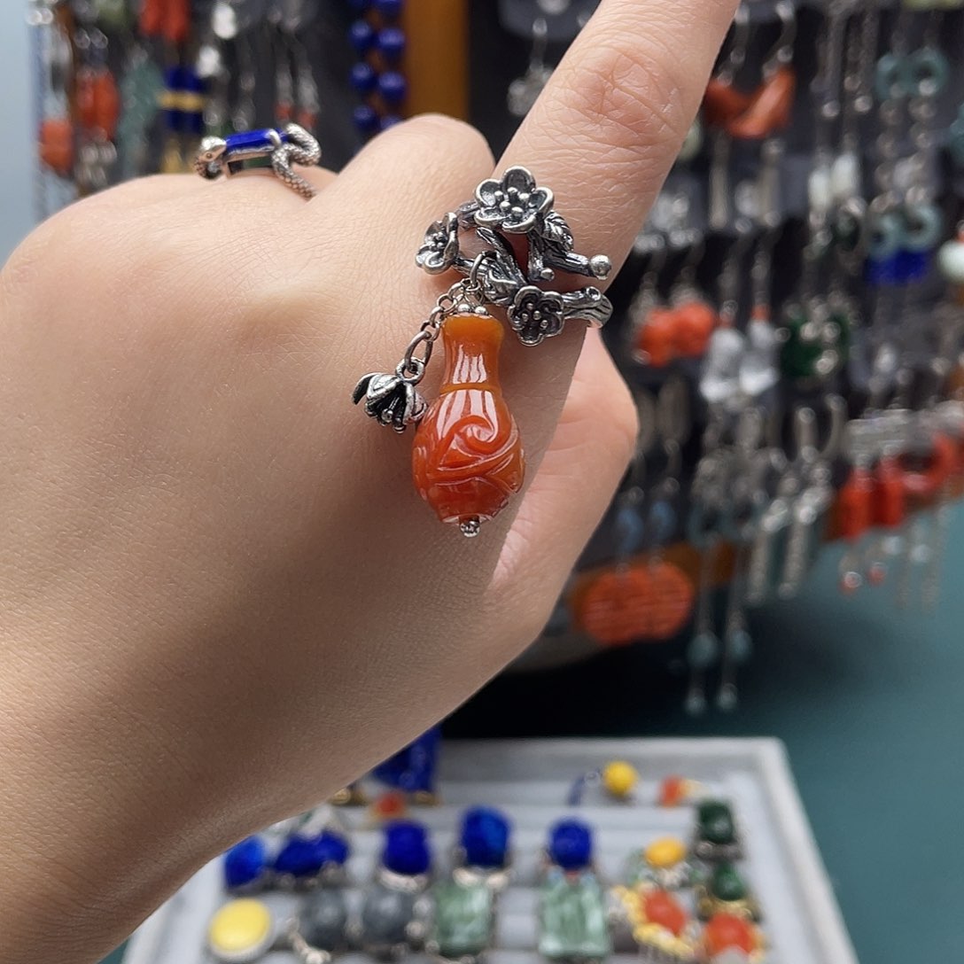 翡翠未镶嵌耳饰饰品