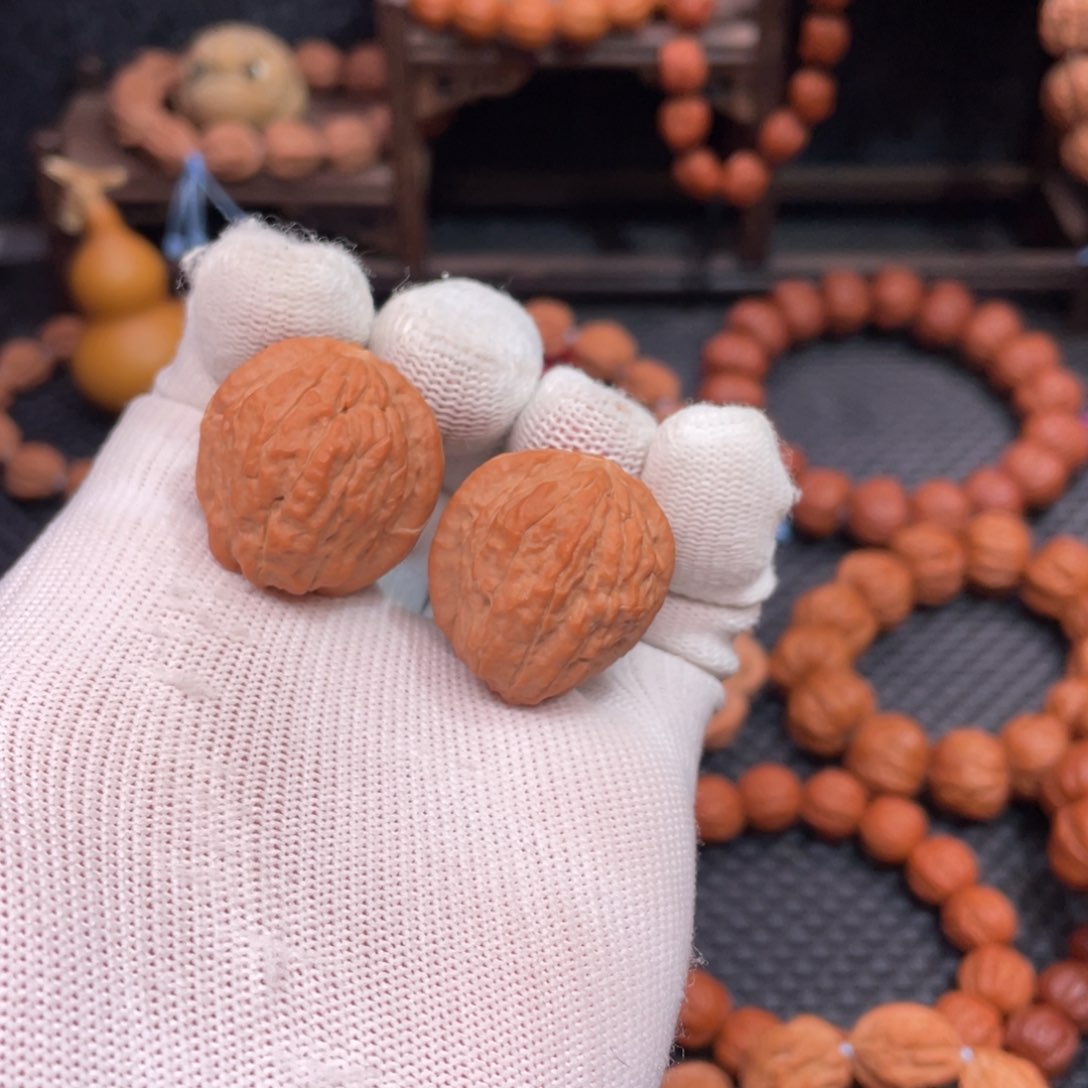 文玩核桃手串 嵩山 原生态蛤蟆头