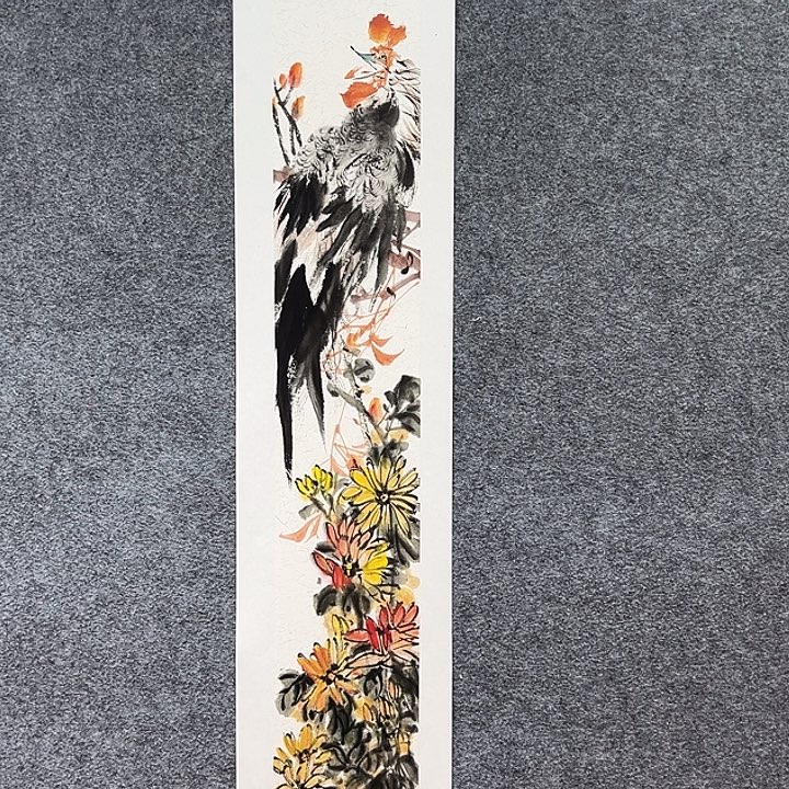 国画知鱼之乐纯手绘