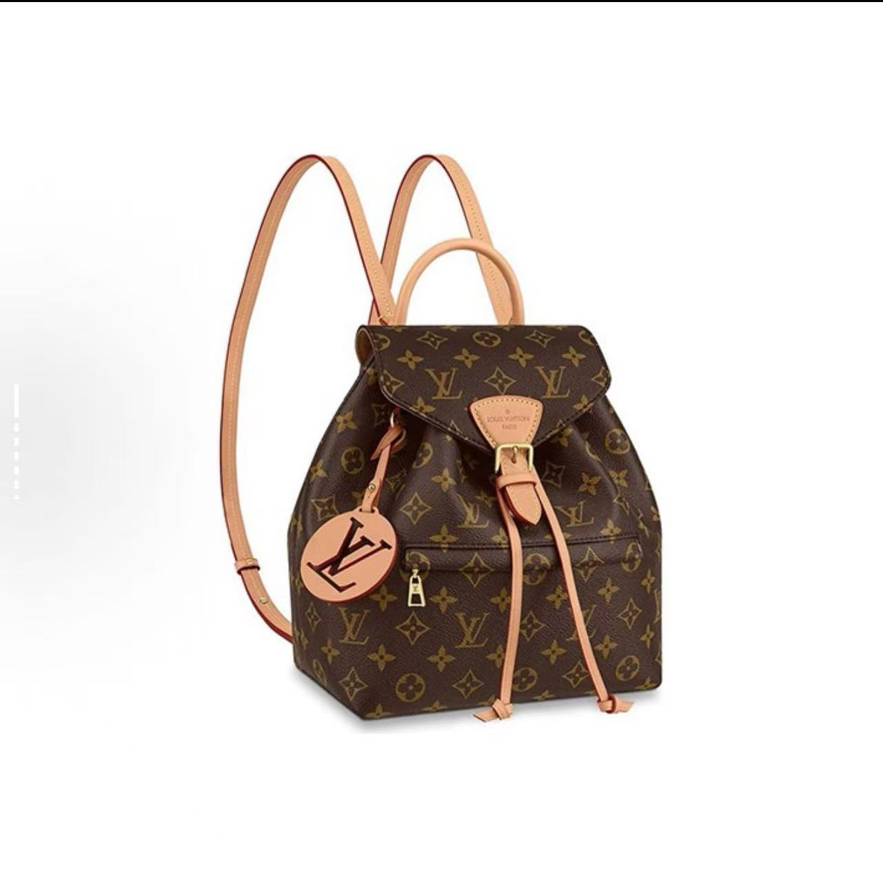 未使用 LouisVuitton/路易威登 Montsouris 字母lgo老花 双肩包