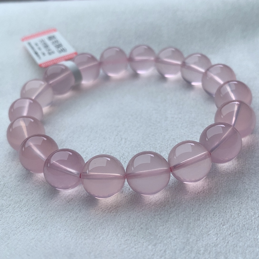 水晶手串未镶嵌粉水晶