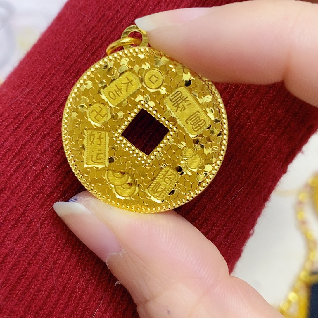 合金铜钱吊坠00002