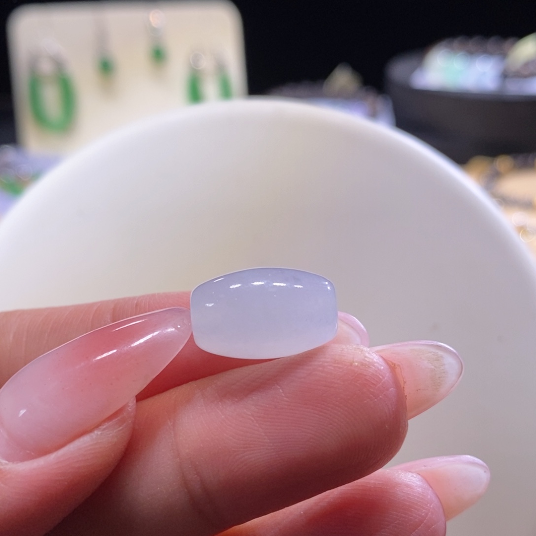 翡翠未镶嵌颈饰翡翠冰扁珠