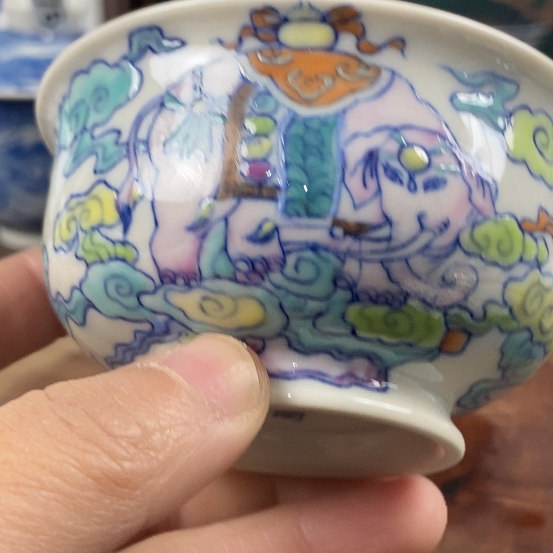 q***g瓷片景德镇手绘青花茶器282