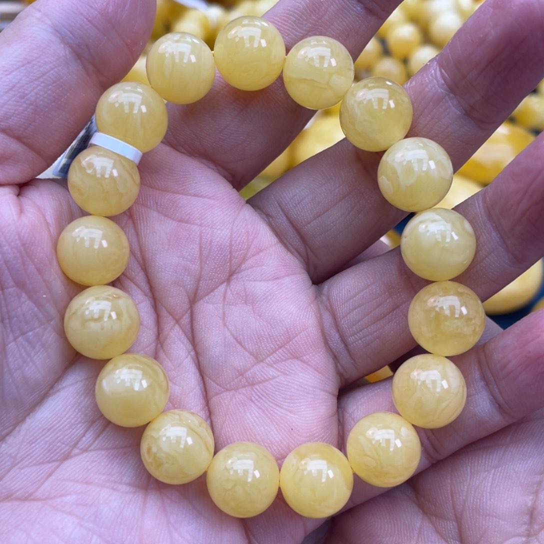 琥珀裸石未镶嵌琥珀蜜蜡11m m