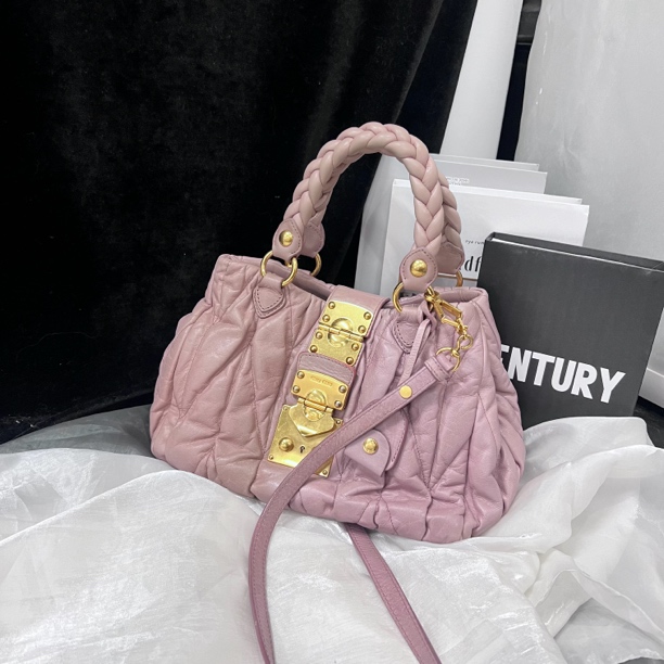 95新 MIU MIU/缪缪 缪缪小号元宝斜挎包