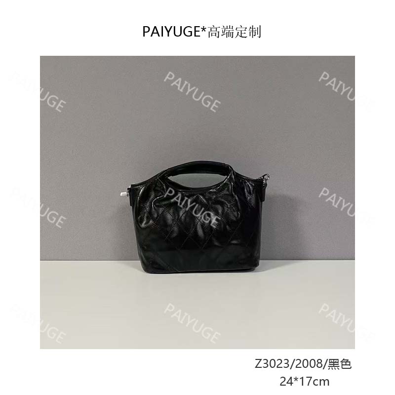 Z3023A/2008/黑色 Paiyuge高端订制女士手提单肩包斜挎包2040
