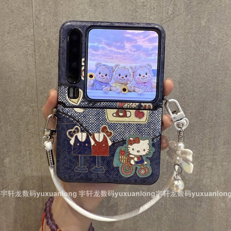适用华为purax手机壳新款pocket2折叠屏自行车kt猫purax典藏版