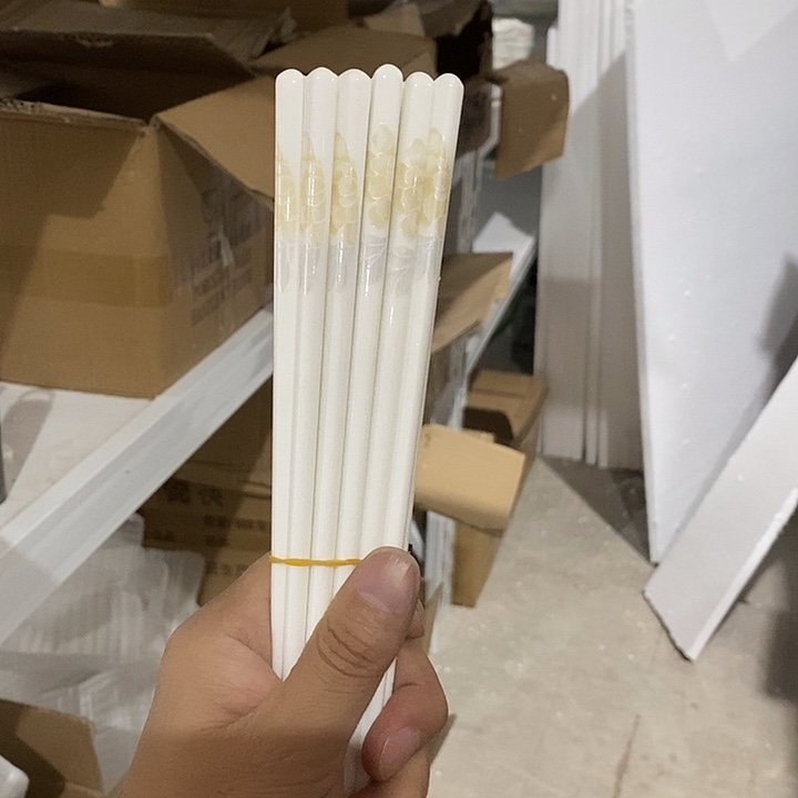 青瓷清雅骨瓷筷子10双