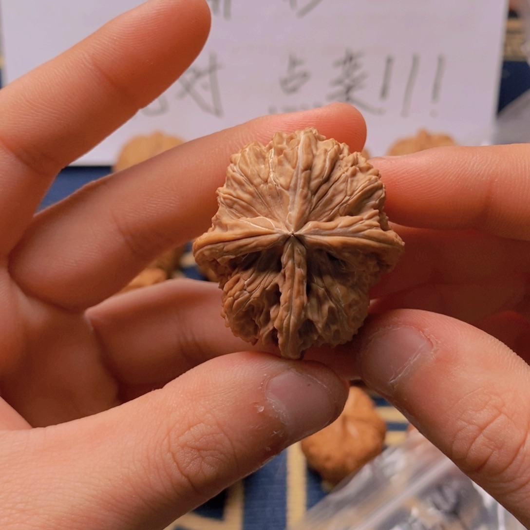 文玩核桃把件李*.文玩核桃白狮子正四棱