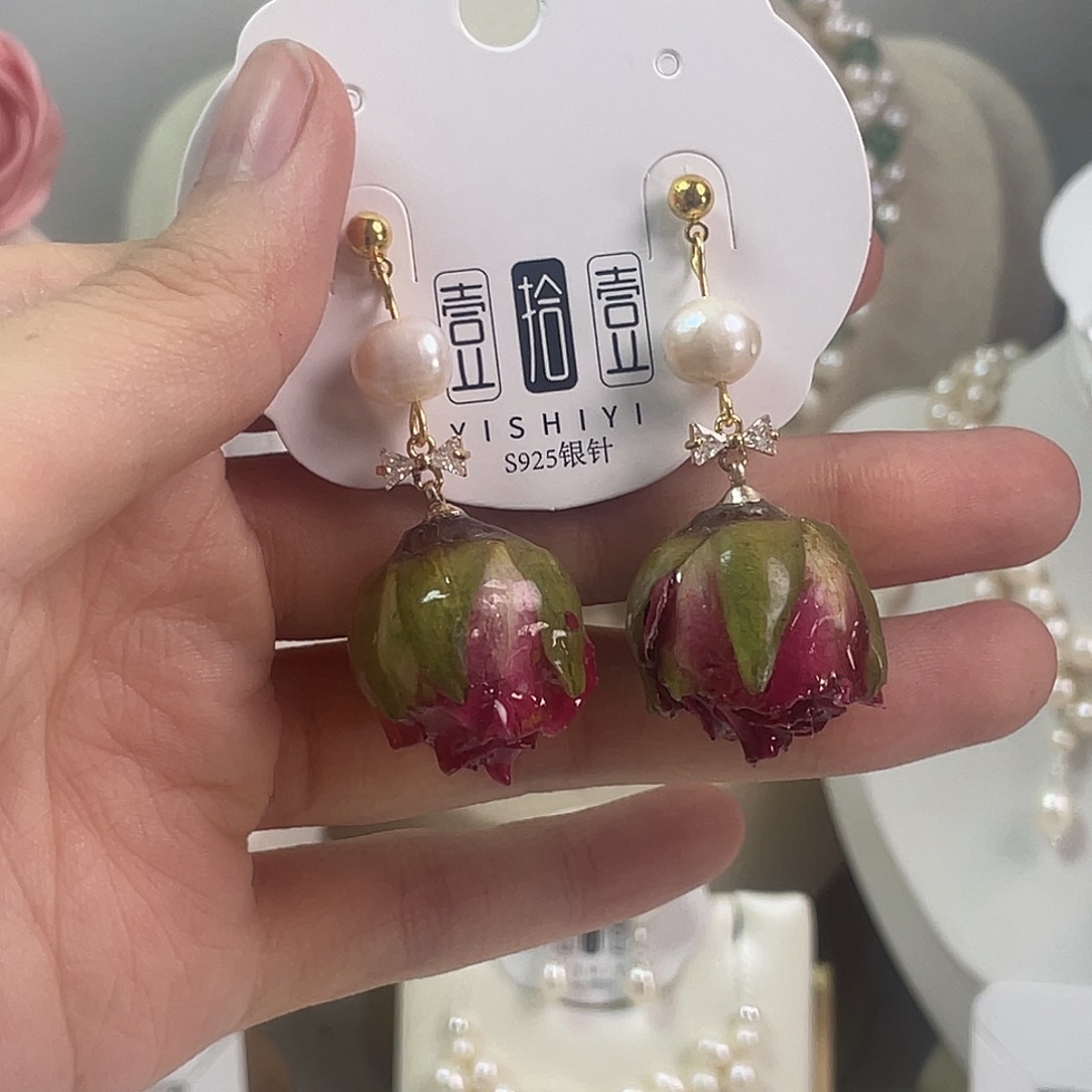 未镶嵌淡水珍珠耳饰