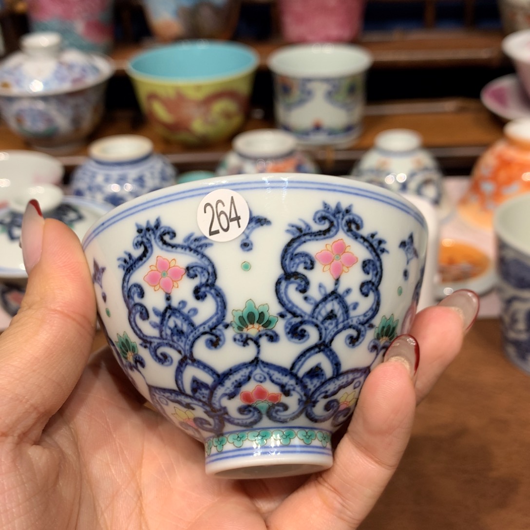 摆件夜*264古彩单杯啦啦啦啦