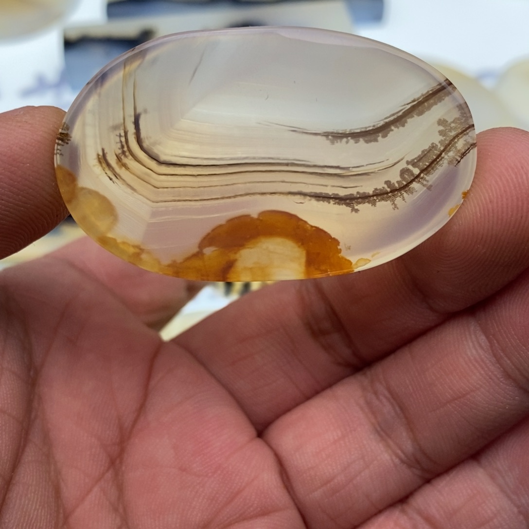 玛瑙/玉髓牌子足银镀金镶嵌