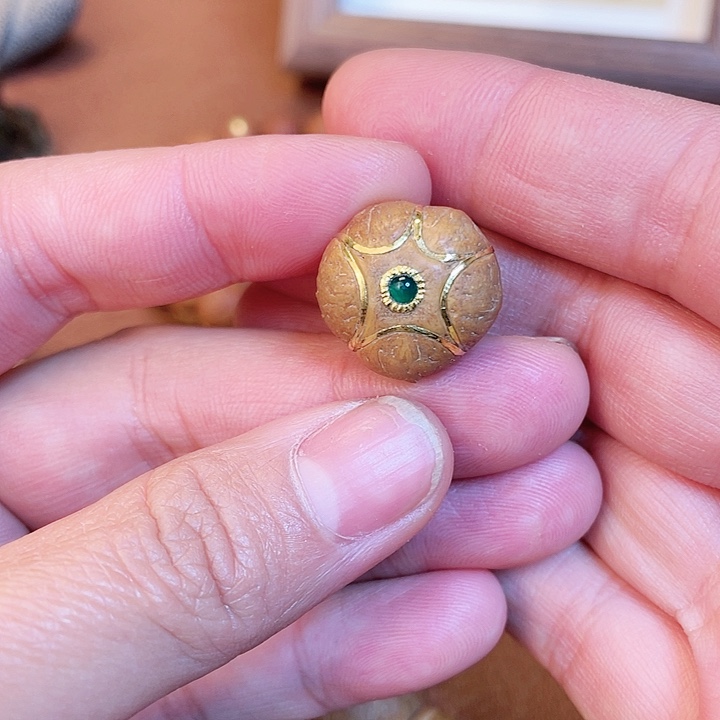 凤眼菩提手串尼泊尔18➕金边五星打孔不退换