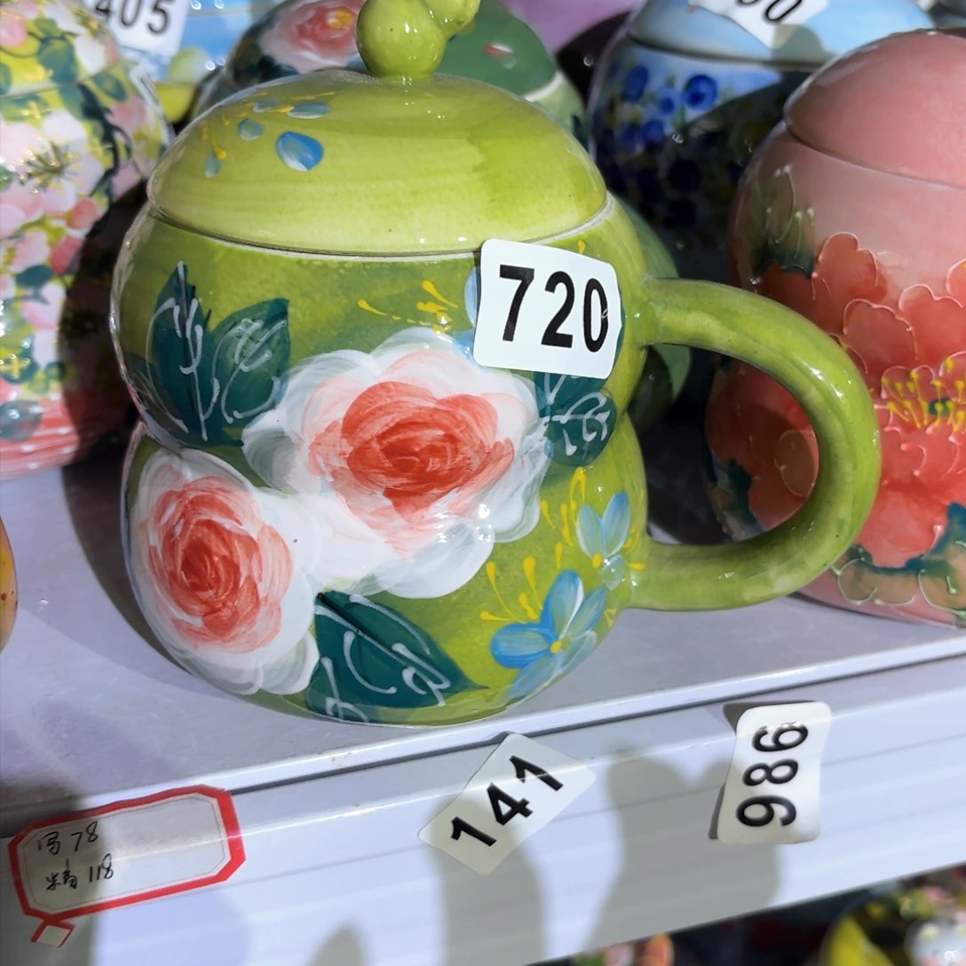 景德镇手绘高温釉下彩陶瓷茶具