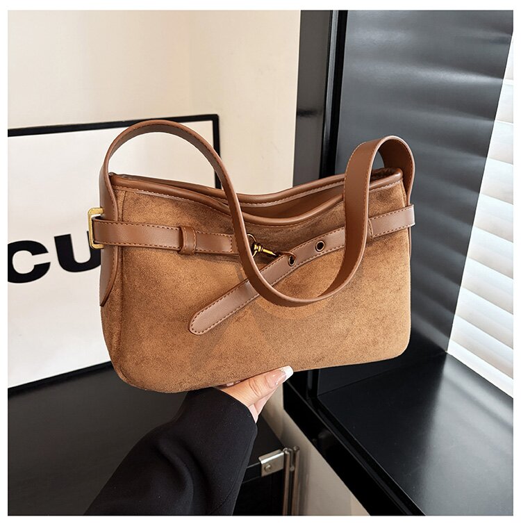 单肩款车缝线腋下包三用包单肩包法式通勤风时尚包包