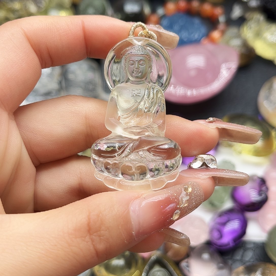 紫晶颈饰未镶嵌用****3