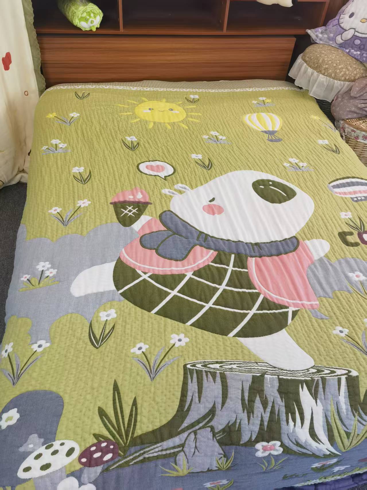 【绿草地卡皮】200*230cm  多巴胺凉感毯